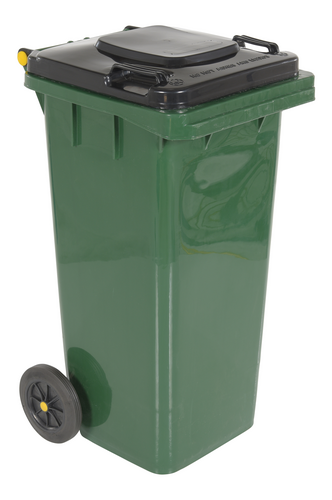 High Density Polyethylene 32 Gallon Trash Can Green